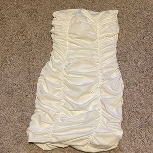 Body con white dress
